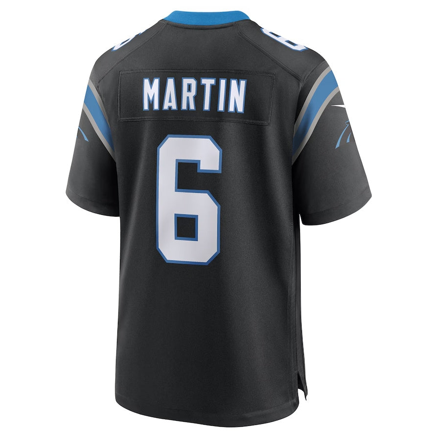 C.Panthers #6 Sam Martin Black Team Game Stitched American Football Jerseys