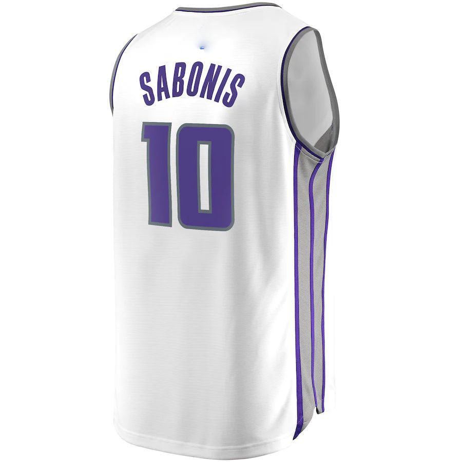 S.Kings #10 Domantas Sabonis Fanatics Branded 202223 Fast Break Replica Jersey White Association Edition Stitched American Basketball Jersey