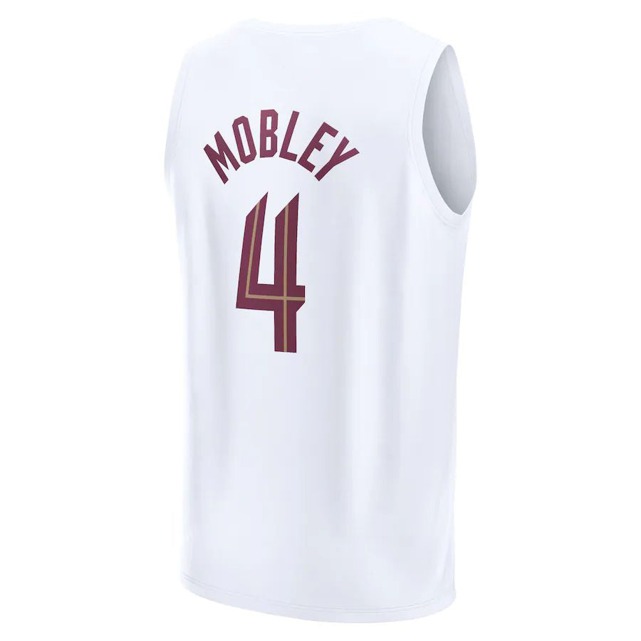 C.Cavaliers #4 Evan Mobley Fanatics Branded 2022-23 Fast Break Replica Jersey White Association Edition Stitched American Basketball Jersey