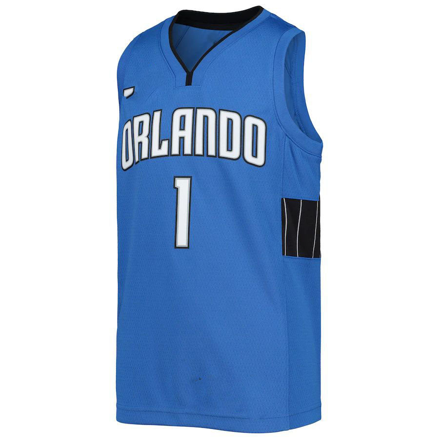 O.Magic #1 Jonathan Isaac Jordan Brand 2020-21 Player Jersey Statement Edition Blue Stitched American Basketball Jersey
