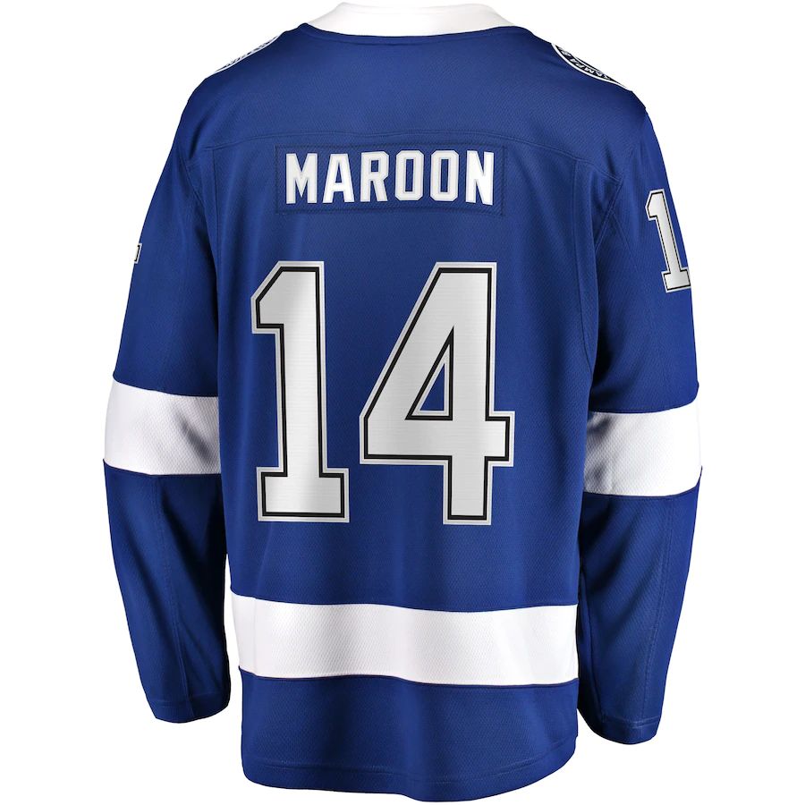 TB.Lightning #14 Pat Maroon Fanatics Branded Replica Player Jersey Blue Stitched American Hockey Jerseys