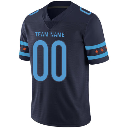 Custom C.Bear Stitched American Jerseys Personalize Birthday Gifts Navy Football Jerseys